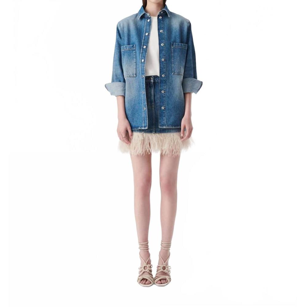 NEW IRO lydie top in blue